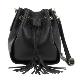 ABRIL sac seau en cuir