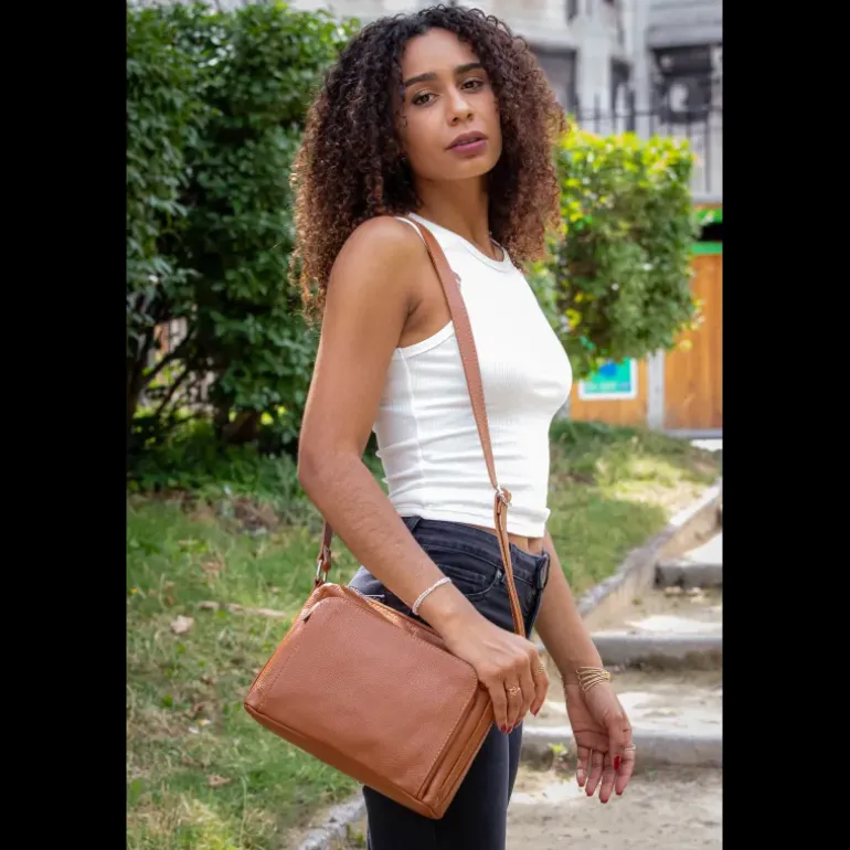AGUDO sac bandouliere en cuir