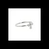 Bague argentee, la croix