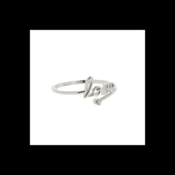 Bague argentee, love