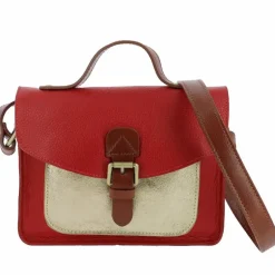 BALDONE sac cartable en cuir metallise