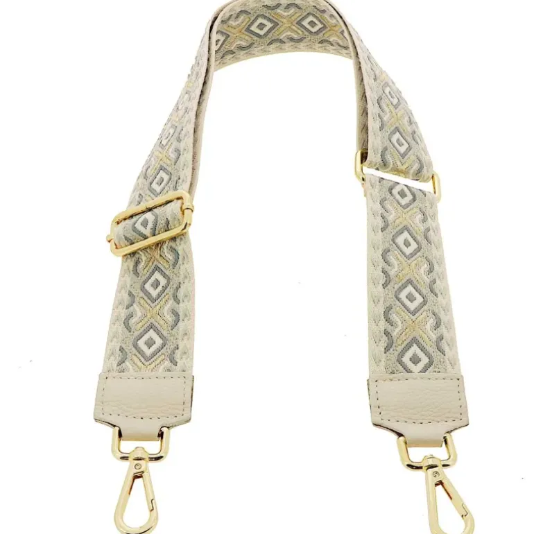 Bandouliere de sac beige Sokoni