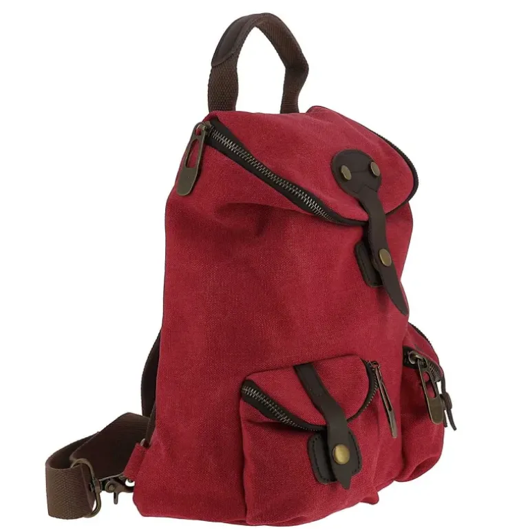 BAROUDEUR sac a dos cuir et toile