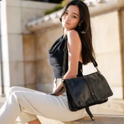 DERBY sac besace vintage en cuir