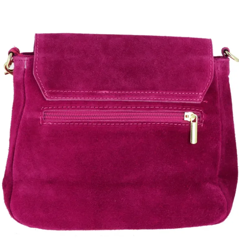 GOROKAS sac bandouliere en cuir effet metallisee