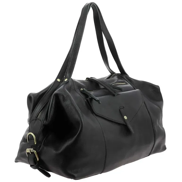 Grand sac en cuir a bandouliere LARA