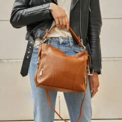 JOYCE sac hobo en cuir