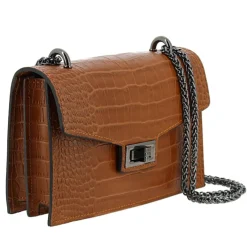 LIZMORE sac bandouliere effet croco