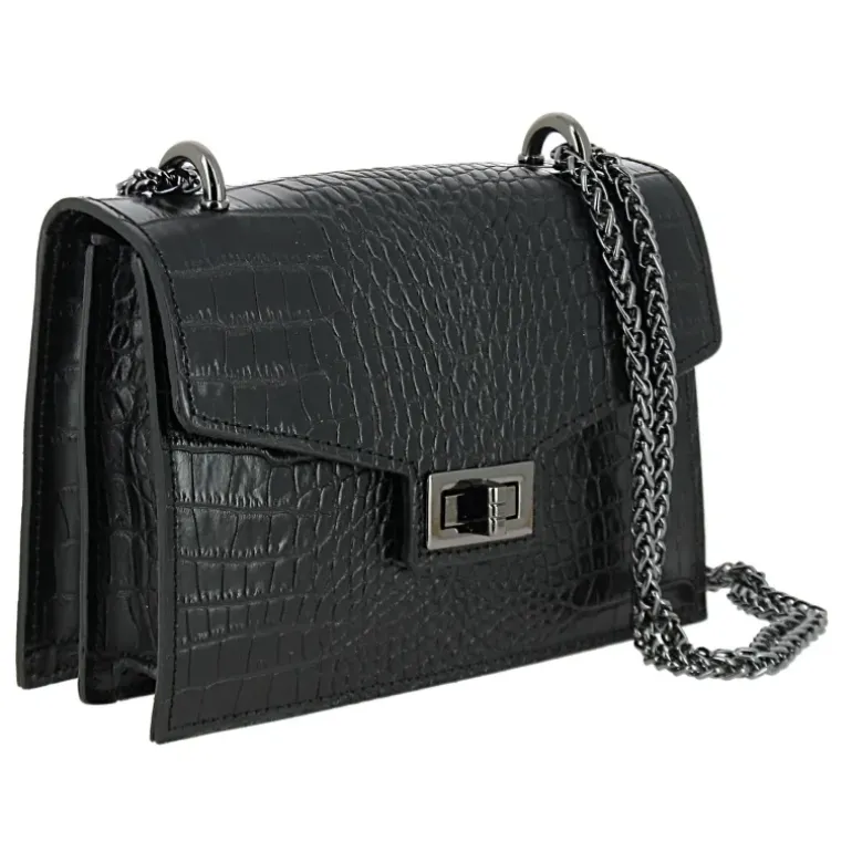 LIZMORE sac bandouliere effet croco