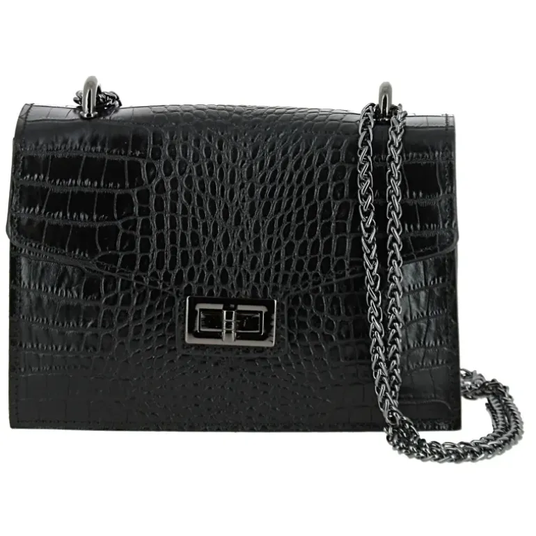 LIZMORE sac bandouliere effet croco