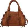 MELLAL sac a main bandouliere vintage en cuir