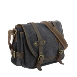 MYR besace en cuir et toile