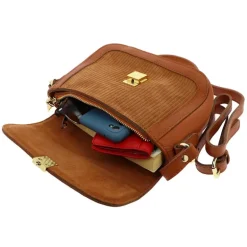Petit sac bandoulière en cuir TESSA