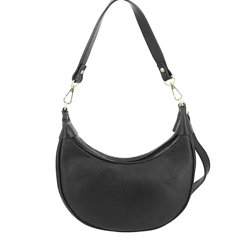 Petit sac demi lune en cuir LUNA