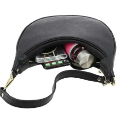 Petit sac demi lune en cuir LUNA