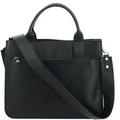 Sac a main bandouliere en Cuir Thurle, noir