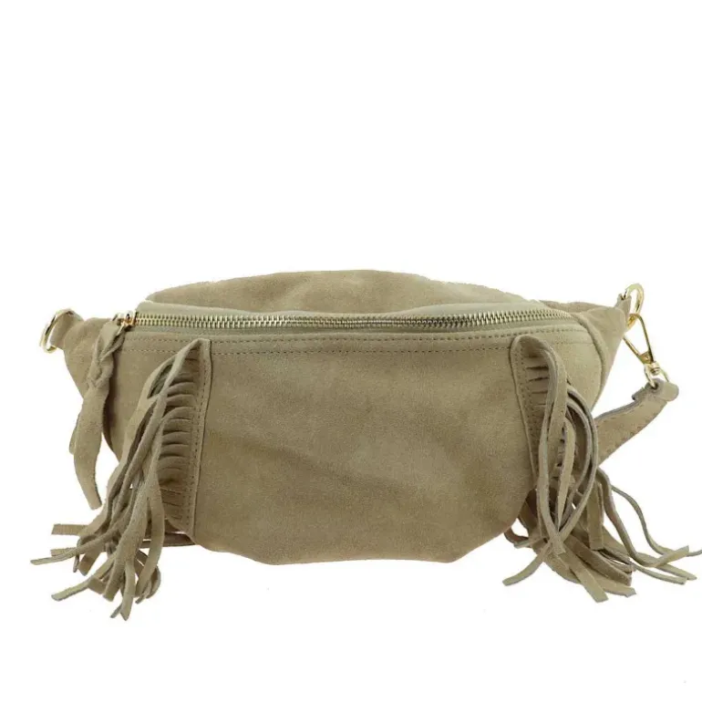 Sac banane a franges en cuir MASERU