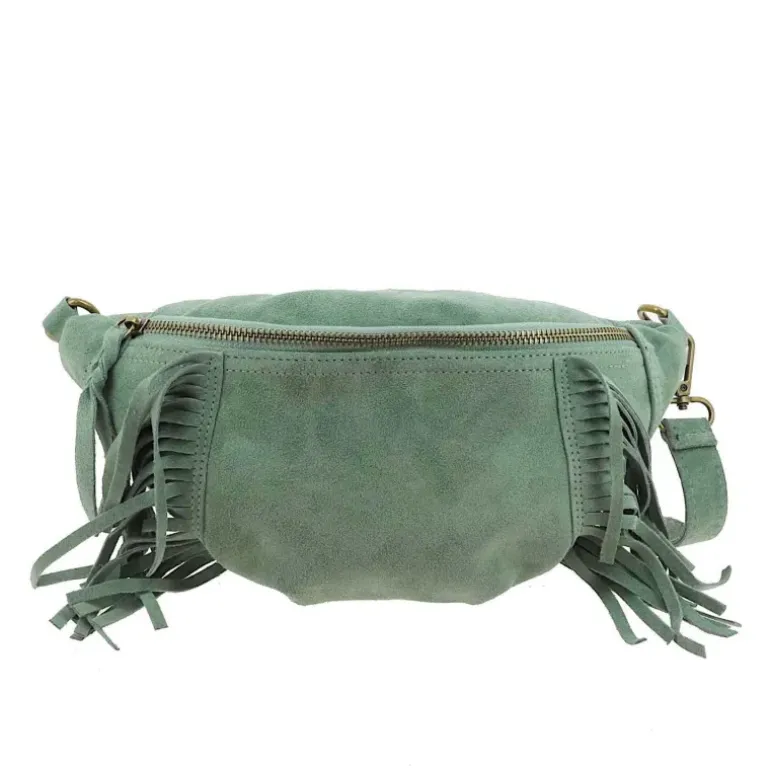 Sac banane a franges en cuir MASERU