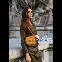 Sac bandouliere en cuir VOLUTES