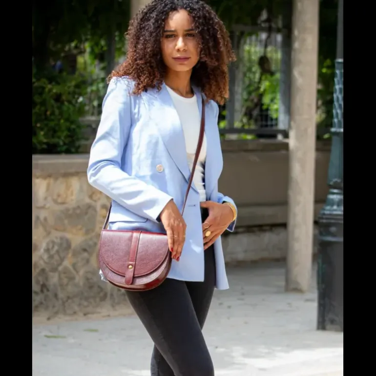 Sac bandouliere en cuir vintage AURORE