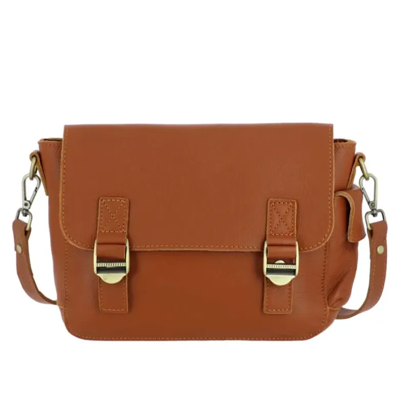 Sac cartable a bandouliere en cuir LYRIA