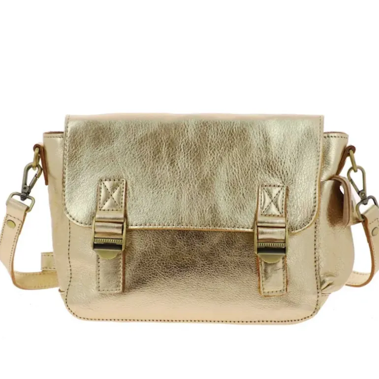 Sac cartable a bandouliere en cuir LYRIA