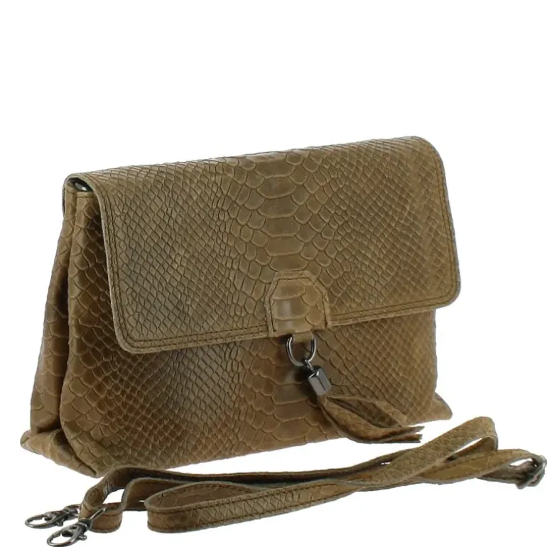 SMULE sac effet python en cuir