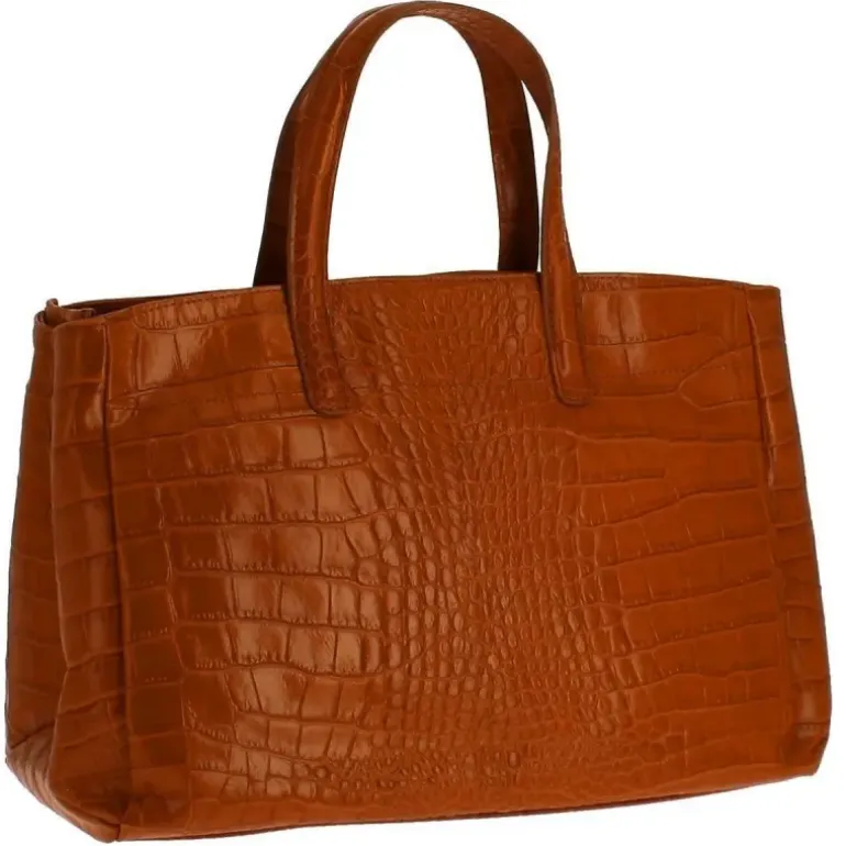 TOMBSOR sac a main en cuir croco